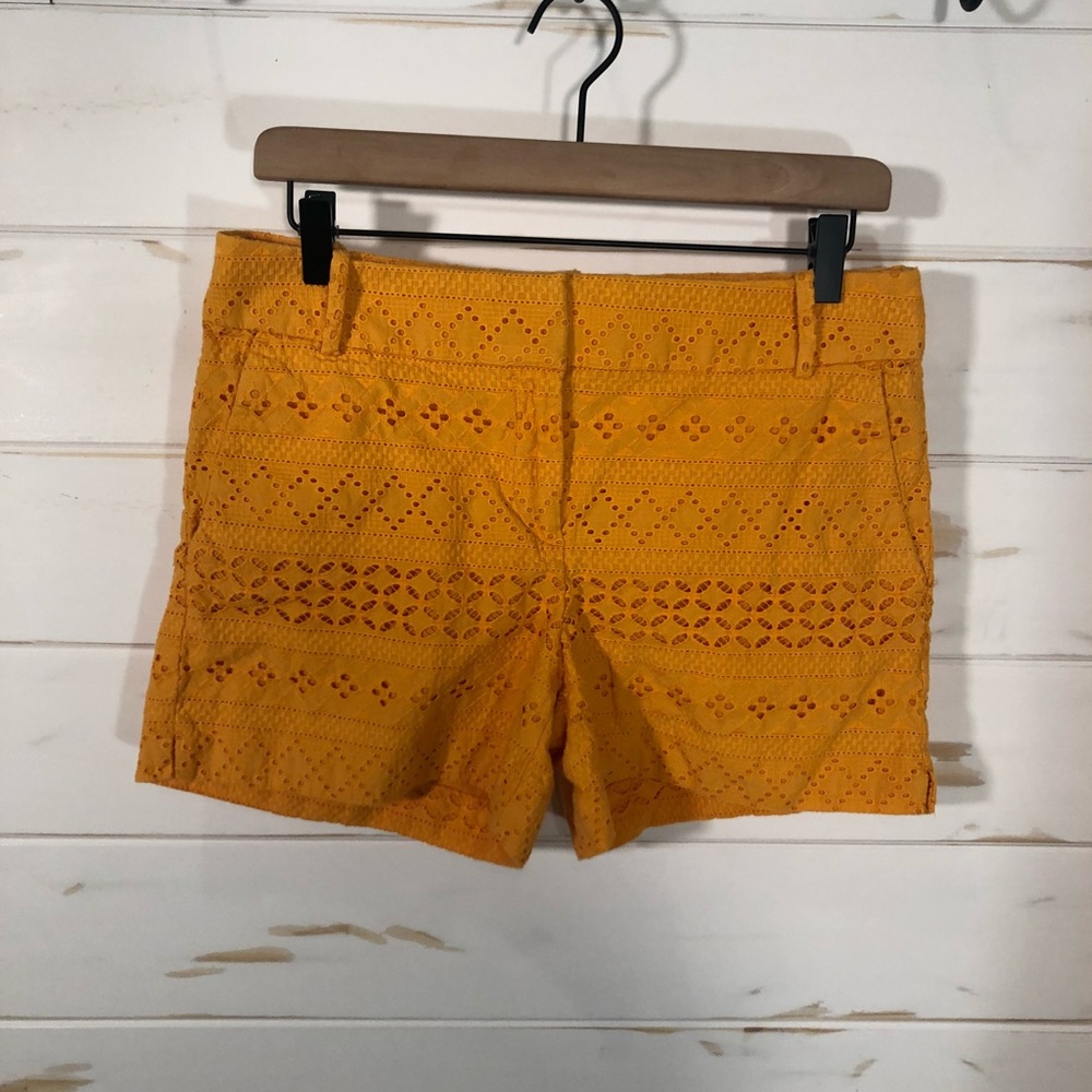 Loft mustard shorts